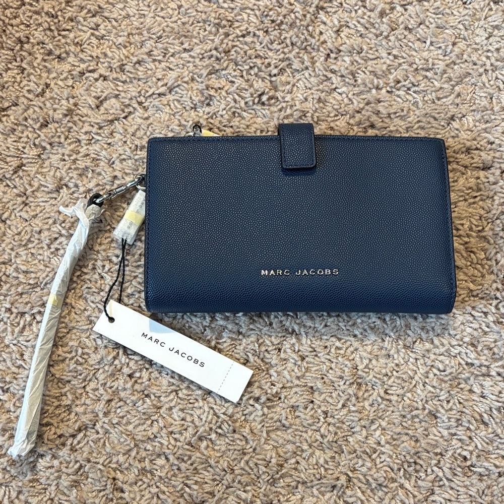 Marc Jacobs Azure Blue Wallet Wristlet NWT